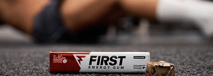 Pack First Energy Gum Op Een GymMat