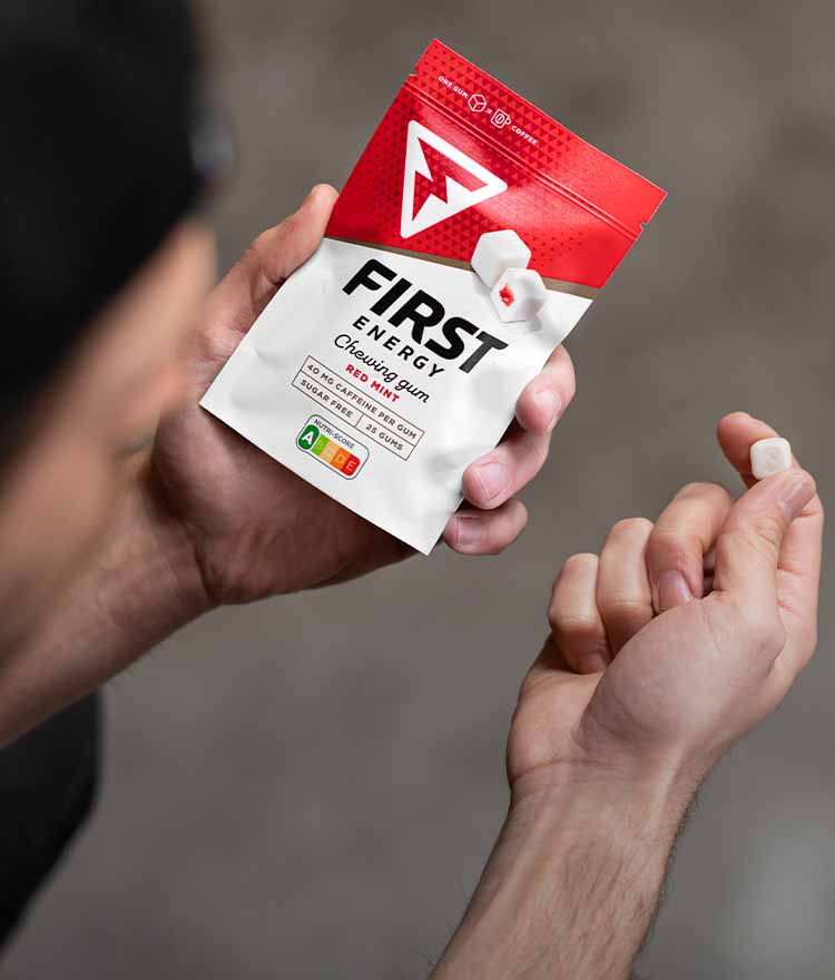 First Energy Gum | Caffeinated gum for extra energy